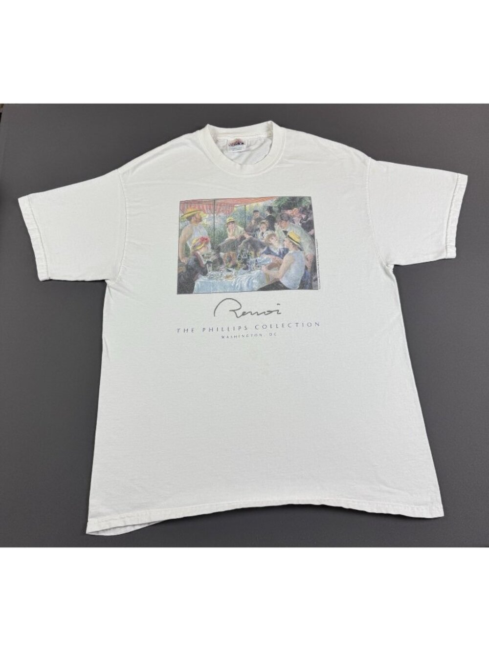 Rare Vintage 90s Renoir Art Painting Phillips Collection Washington DC Hanes Tee